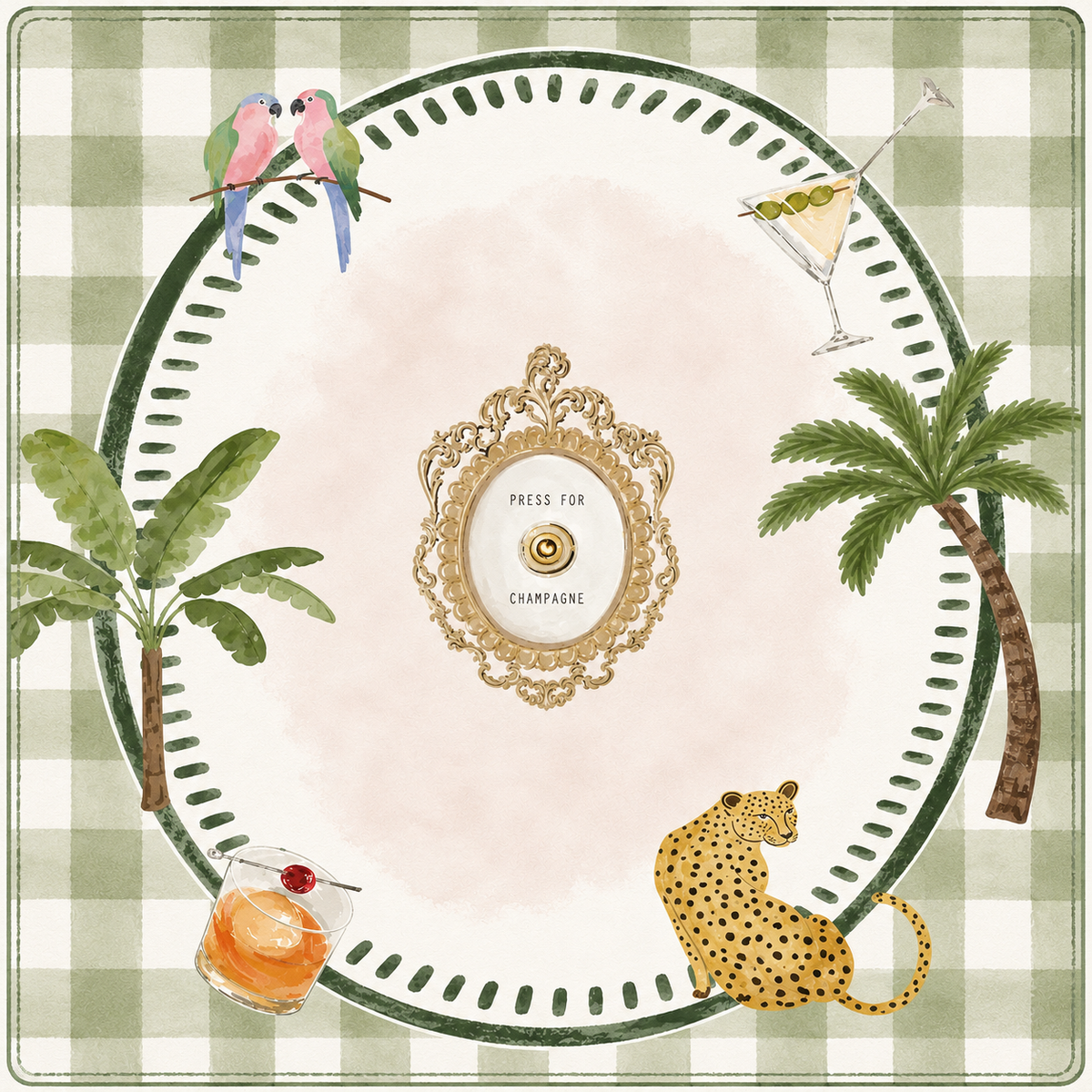 Champagne Safari Mat